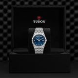 Tudor Royal Automatic Diamonds Blue Dial Silver Steel Strap Watch for Men - M28600-0006 Buy Now By Tudor