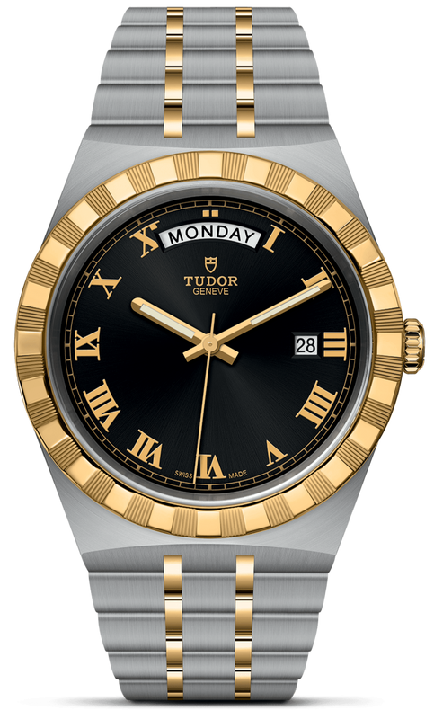 Tudor Royal Automatic Black Dial Two Tone Steel Strap Watch for Men - M28603-0003 Buy Now By Tudor
