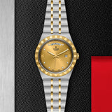 Tudor Royal Automatic Diamonds Gold Dial Two Tone Steel Strap Watch for Men - M28603-0006 Buy Now By Tudor