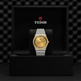 Tudor Royal Automatic Diamonds Gold Dial Two Tone Steel Strap Watch for Men - M28603-0006 Buy Now By Tudor