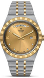 Tudor Royal Automatic Diamonds Gold Dial Two Tone Steel Strap Watch for Men - M28603-0006 Buy Now By Tudor