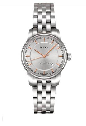 Mido Baroncelli III Automatic Silver Dial Silver Steel Strap Watch For Women - M7600.4.10.1 Buy Now By Mido