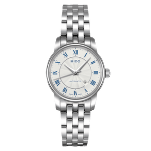 Mido Baroncelli III Automatic Silver Dial Silver Steel Strap Watch For Women - M7600.4.21.1 Buy Now By Mido