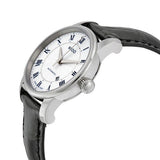 Mido Baroncelli III Automatic Silver Dial Black Leather Strap Watch For Women - M7600.4.21.4 Buy Now By Mido