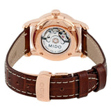 Mido Baroncelli III Automatic Silver Dial Brown Leather Strap Watch For Women - M7600.2.21.8 Buy Now By Mido