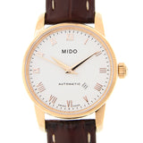 Mido Baroncelli III Automatic White Dial Brown Leather Strap Watch For Women - M7600.3.26.8 Buy Now By Mido