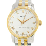Mido Baroncelli III Automatic White Dial Two Tone Steel Strap Watch For Women - M7600.9.26.1 Buy Now By Mido