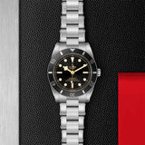 Tudor Black Bay 54 Black Dial Silver Steel Strap Watch for Men - M79000N-0001