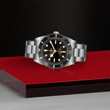 Tudor Black Bay 54 Black Dial Silver Steel Strap Watch for Men - M79000N-0001
