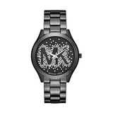 Michael Kors Slim Runway Black Dial Black Steel Strap Watch for Women - MK3589 Buy Now By Michael Kors