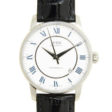Mido Baroncelli III Automatic Silver Dial Black Leather Strap Watch For Women - M7600.4.21.4 Buy Now By Mido