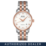Mido Baroncelli Automatic White Dial Two Tone Steel Strap Watch For Women - M8600.9.N6.1 Buy Now By Mido
