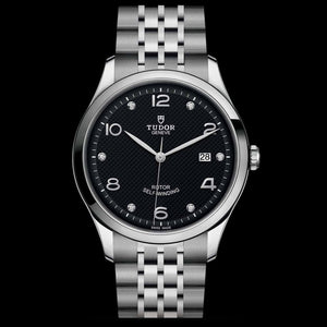 Tudor 1926 Automatic Diamonds Black Dial Silver Steel Strap Watch for Men - M91650-0004 Buy Now By Tudor