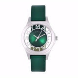 Marc Jacobs Henry Skeleton Green Dial Green Leather Strap Watch for Women - MBM1336 Buy Now By Marc Jacobs