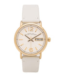 Marc Jacobs Fergus White Dial White Leather Strap Watch for Women - MBM8653 Buy Now By Marc Jacobs