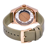 Marc Jacobs Henry Dinky Skeleton Beige Dial Beige Leather Strap Watch for Women - MBM1245 Buy Now By Marc Jacobs