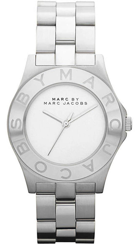 Marc Jacobs Blade Chronograph Silver Dial Silver Steel Strap Watch for Women - MBM3125 Buy Now By Marc Jacobs