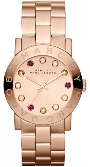 Marc Jacobs Amy Dexter Rose Gold Dial Rose Gold Steel Strap Watch for Women - MBM3216 Buy Now By Marc Jacobs