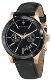 Maserati Circuito Black Dial Black Leather Strap Watch For Men - R8871627001 Buy Now By Maserati
