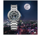 Maurice Lacroix Fiaba Moonphase Blue Dial Silver Steel Strap Watch for Women - FA1084-SS002-420-1 Buy Now By Maurice Lacroix