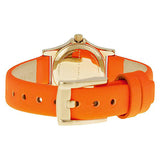 Marc Jacobs Henry Dinky White Dial Orange Leather Strap Watch for Women - MBM1236 Buy Now By Marc Jacobs