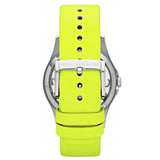 Marc Jacobs Henry Skeleton Neon Yellow Dial Yellow Leather Strap Watch for Women - MBM1242 Buy Now By Marc Jacobs