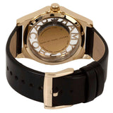 Marc Jacobs Henry Skeleton Black Dial Black Leather Strap Watch for Women - MBM1246 Buy Now By Marc Jacobs