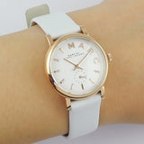 Marc Jacobs Baker White Dial White Leather Strap Watch for Women - MBM1283 Buy Now By Marc Jacobs
