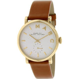 Marc Jacobs Baker White Dial Brown Leather Strap Watch for Womern - MBM1316 Buy Now By Marc Jacobs