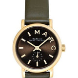 Marc Jacobs Baker Olive Dial Olive Leather Strap Watch for Women - MBM1330 Buy Now By Marc Jacobs
