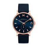 Marc Jacobs Baker Navy Blue Dial Blue Leather Strap Watch for Women - MBM1331 Buy Now By Marc Jacobs