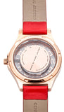 Marc Jacobs Henry Skeleton Red Dial Red Leather Strap Watch for Women - MBM1338 Buy Now By Marc Jacobs