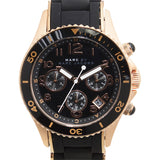 Marc Jacobs Rock Chronograph Black Dial Black Silicone Strap Watch for Women - MBM2553 Buy Now By Marc Jacobs