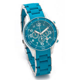 Marc Jacobs Rock Chronograph Blue Dial Blue Silicone Strap Watch for Women - MBM2575 Buy Now By Marc Jacobs
