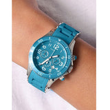 Marc Jacobs Rock Chronograph Blue Dial Blue Silicone Strap Watch for Women - MBM2575 Buy Now By Marc Jacobs