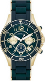 Marc Jacobs Rock Chronograph Green Dial Green Silicone Strap Watch for Women - MBM2597 Buy Now By Marc Jacobs