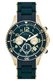 Marc Jacobs Rock Chronograph Green Dial Green Silicone Strap Watch for Women - MBM2597 Buy Now By Marc Jacobs