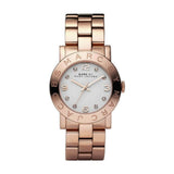 Marc Jacobs Amy White Dial Rose Gold Steel Strap Watch for Women - MBM3077 Buy Now By Marc Jacobs