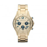 Marc Jacobs Rock Metal Chronograph Gold Dial Gold Steel Strap Watch for Men - MBM3158 Buy Now By Marc Jacobs