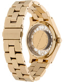 Marc Jacobs Henry Transparent Gold Dial Gold Steel Strap Watch for Women - MBM3206 Buy Now By Marc Jacobs