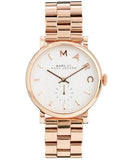 Marc Jacobs Baker White Dial Rose Gold Steel Strap Watch for Women - MBM3244 Buy Now By Marc Jacobs
