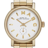 Marc Jacobs Baker White Dial Gold Steel Strap Watch for Women - MBM3247 Buy Now By Marc Jacobs