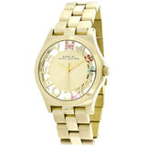 Marc Jacobs Henry Skeleton Gold Dial Gold Steel Strap Watch for Women - MBM3263 Buy Now By Marc Jacobs
