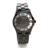 Marc Jacobs Henry Skeleton Black Dial Black Steel Strap Watch for Women - MBM3265 Buy Now By Marc Jacobs