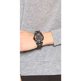 Marc Jacobs Henry Skeleton Black Dial Black Steel Strap Watch for Women - MBM3265 Buy Now By Marc Jacobs