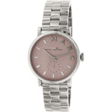 Marc Jacobs Baker Pink Dial Silver Steel Strap Watch for Women - MBM3280 Buy Now By Marc Jacobs