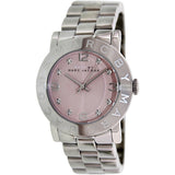Marc Jacobs Amy Life Pink Dial Silver Steel Strap Watch for Women - MBM3300 Buy Now By Marc Jacobs