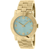 Marc Jacobs Amy Blue Dial Gold Steel Strap Watch for Women - MBM3301 Buy Now By Marc Jacobs