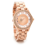 Marc Jacobs Henry Transparent Rose Gold Dial Rose Gold Steel Strap Watch for Women - MBM3339 Buy Now By Marc Jacobs