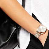 Marc Jacobs Peeker Chronograph Silver Two Tone Steel Strap Watch for Women - MBM3369 Buy Now By Marc Jacobs